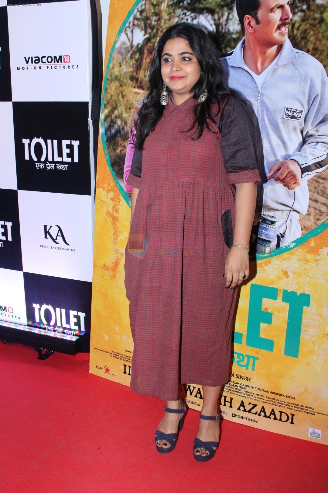 Ashwiny Iyer Tiwari at the Special Screening Of Film Toilet Ek Prem Katha on 10th Aug 2017