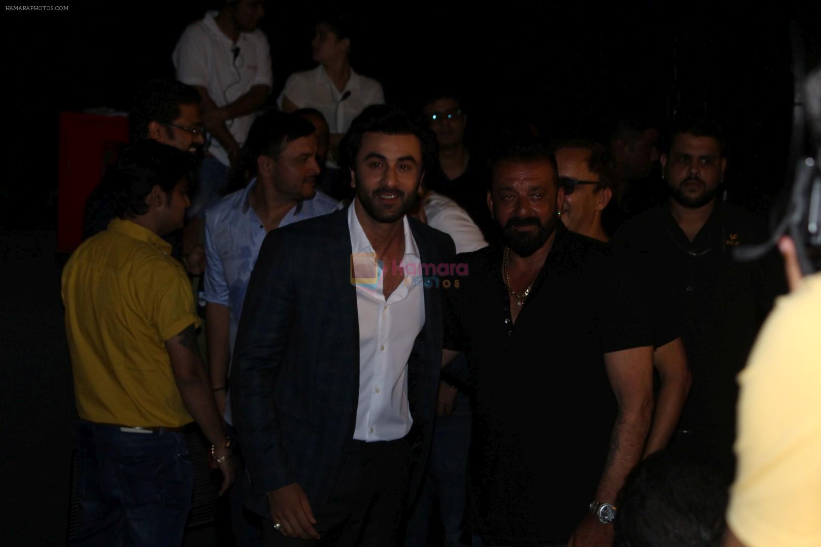 Sanjay Dutt, Ranbir Kapoor at the Trailer Launch Of Film Bhoomi on 10th Aug 2017