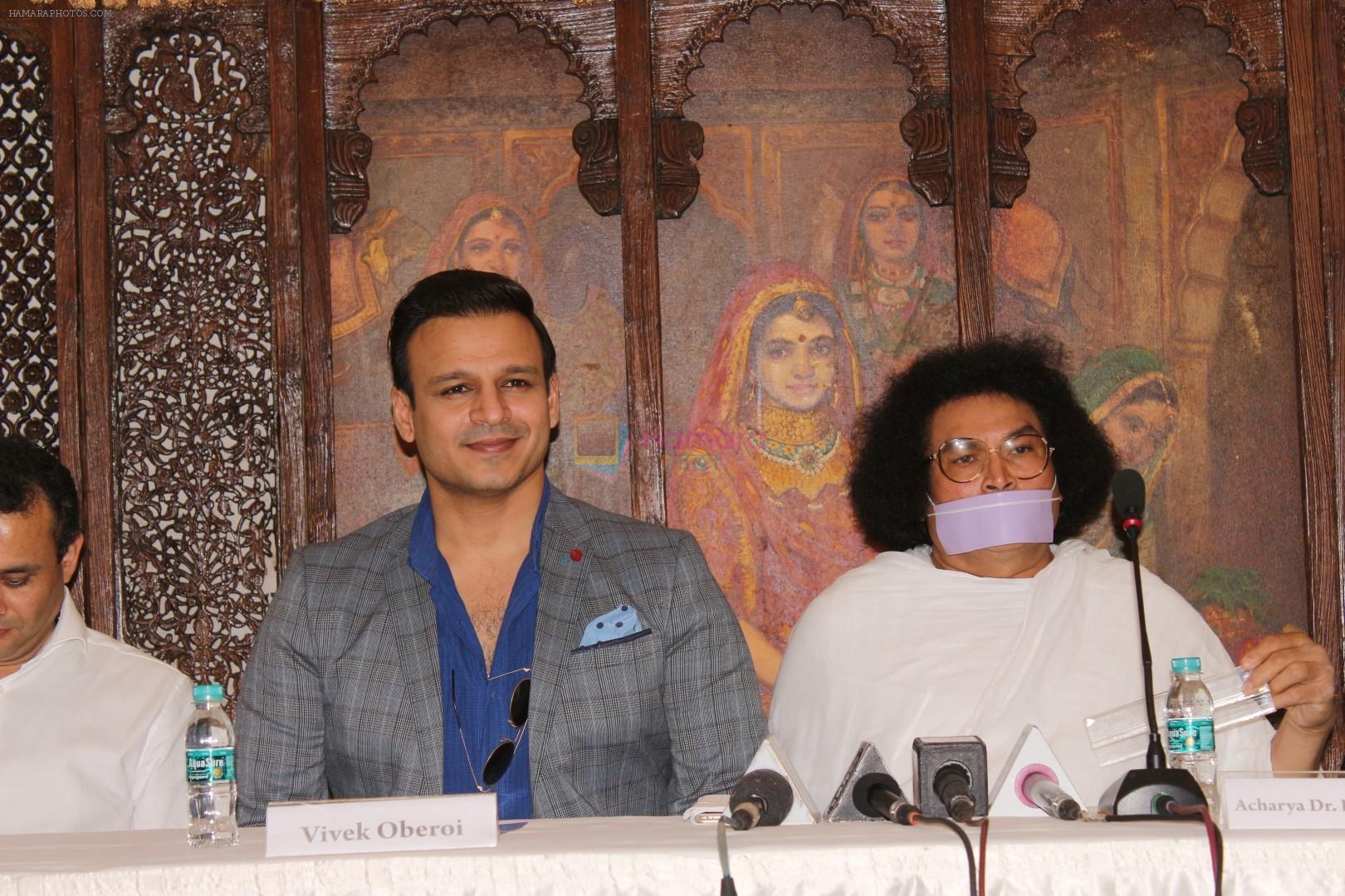 Vivek Oberoi At The Press Conference Of World Prace Conclave on 11th Aug 2017
