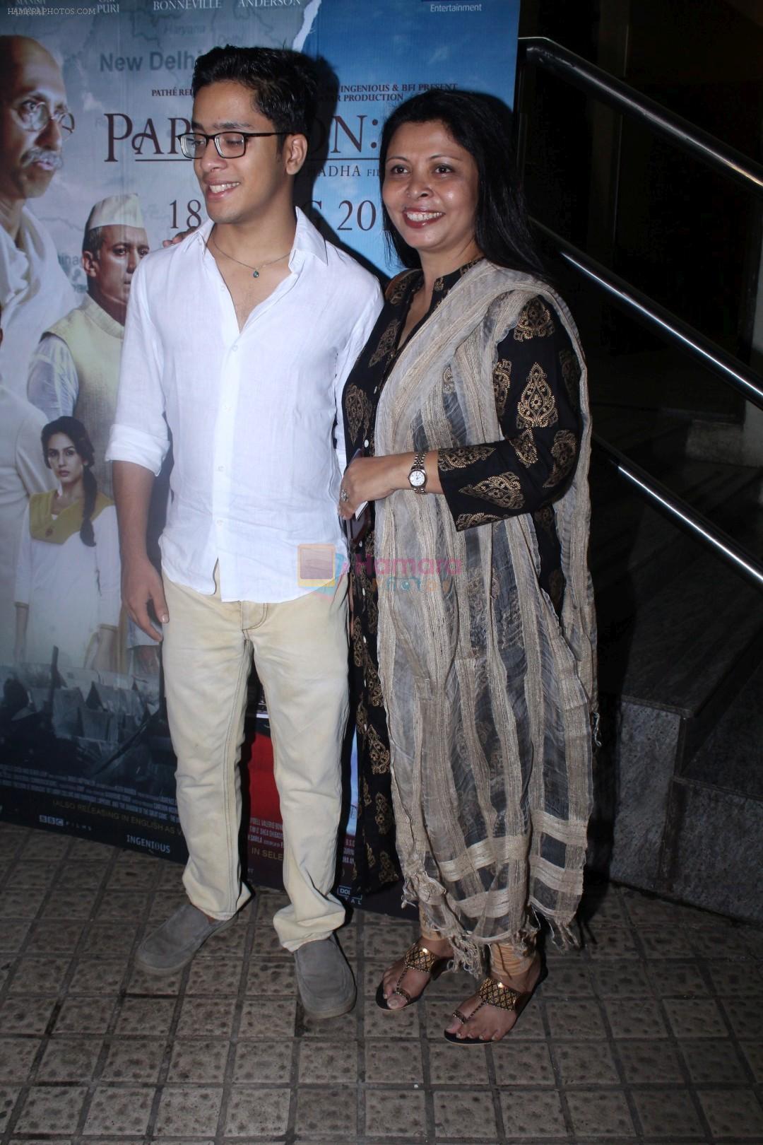 Nandita Puri, Ishaan Puri at the Special Screening Of Film Partition 1947 on 17th Aug 2017