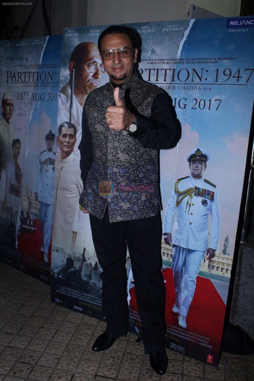 Gulshan Grover at the Special Screening Of Film Partition 1947 on 17th Aug 2017