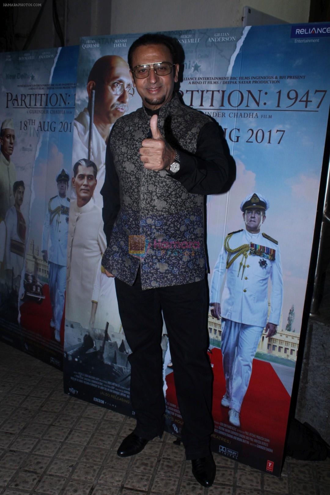 Gulshan Grover at the Special Screening Of Film Partition 1947 on 17th Aug 2017