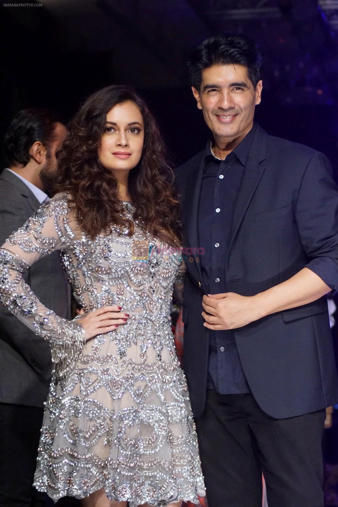 Dia Mirza as Guest For Manish Malhotra At LFW Winter Festive 2017 on 20th Aug 2017