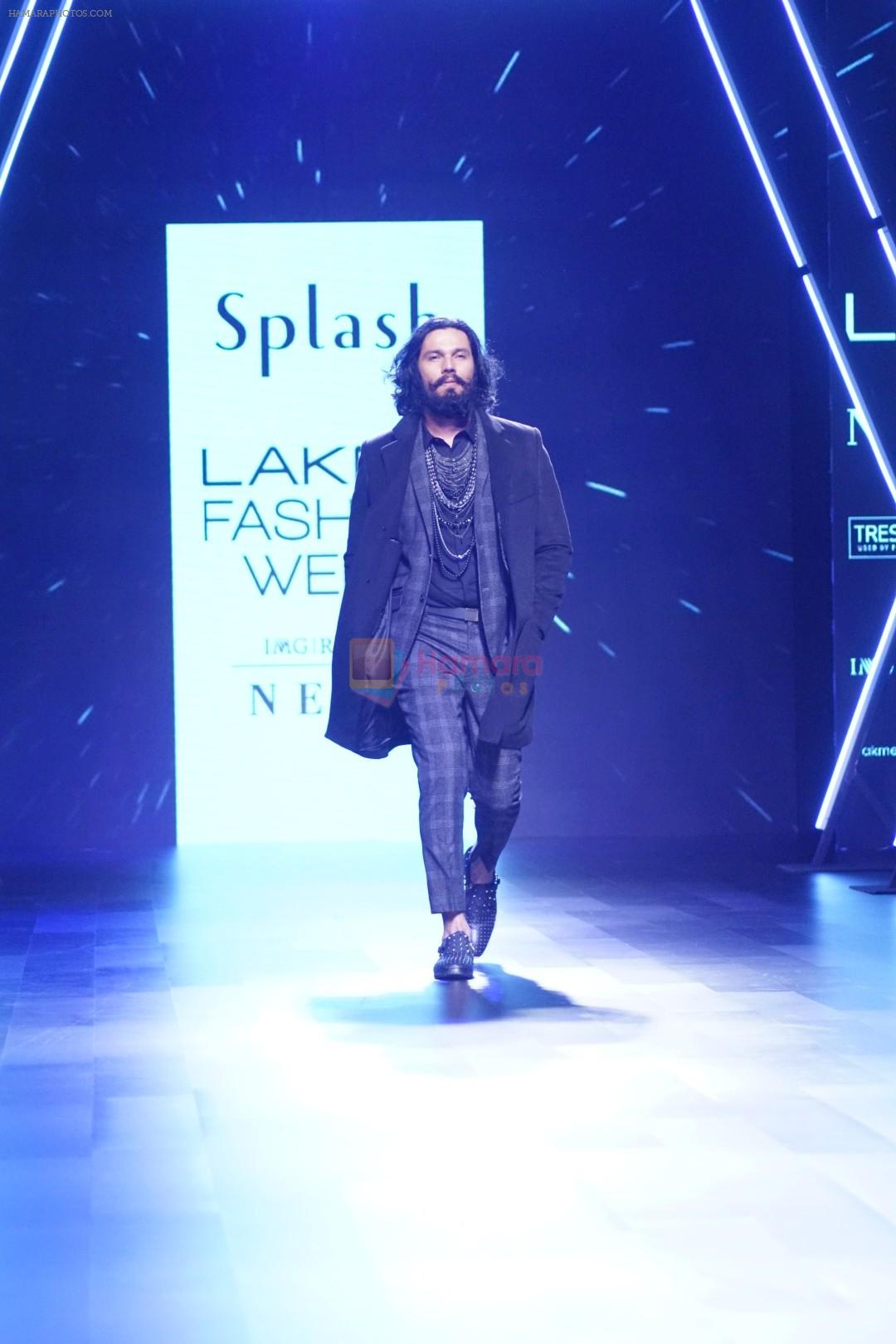 Randeep Hooda Walks Ramp For Splash Show At LFW Winter Festive 2017 on 20th Aug 2017