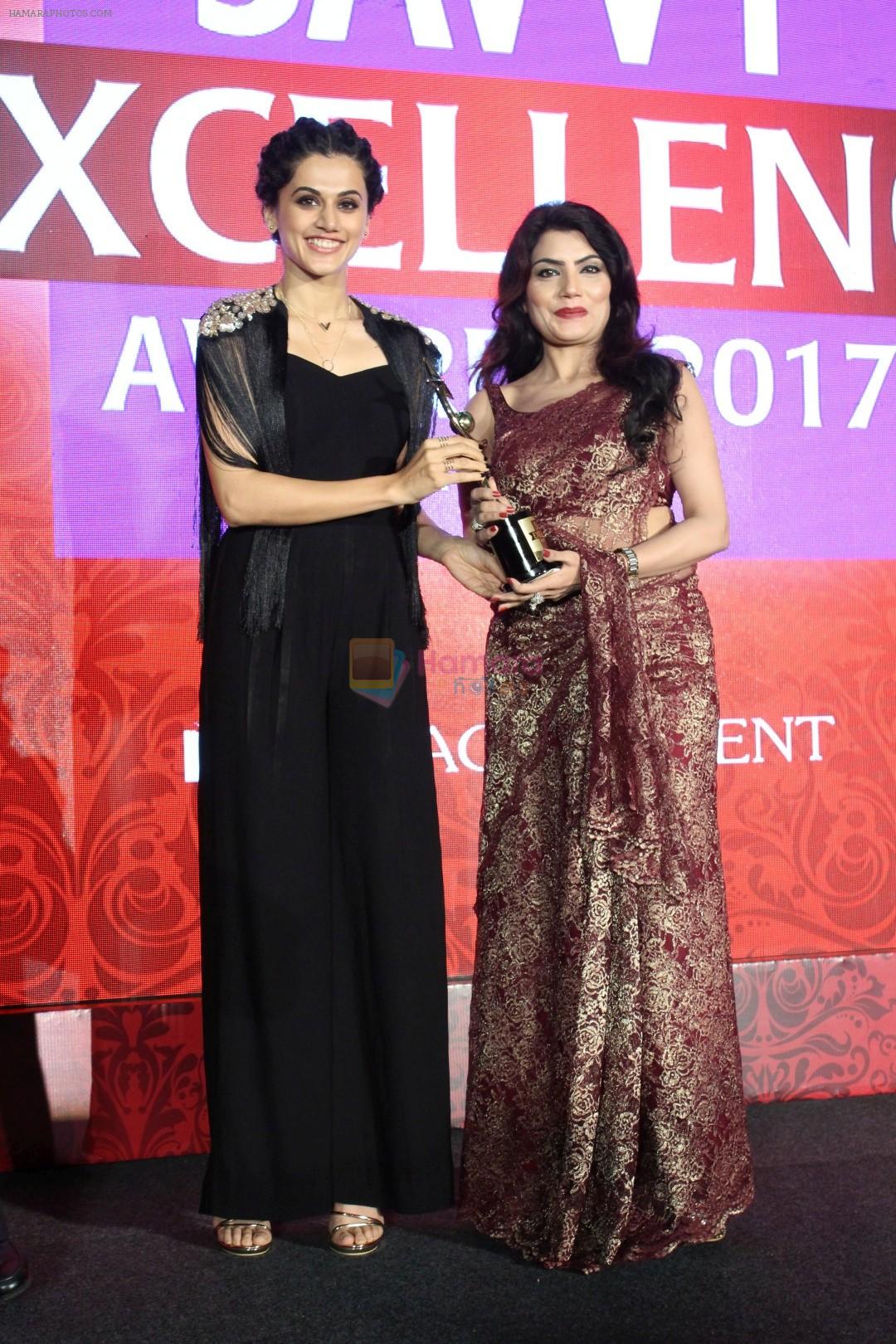 Taapsee Pannu At SAVVY Excellence Award on 21st Aug 2017