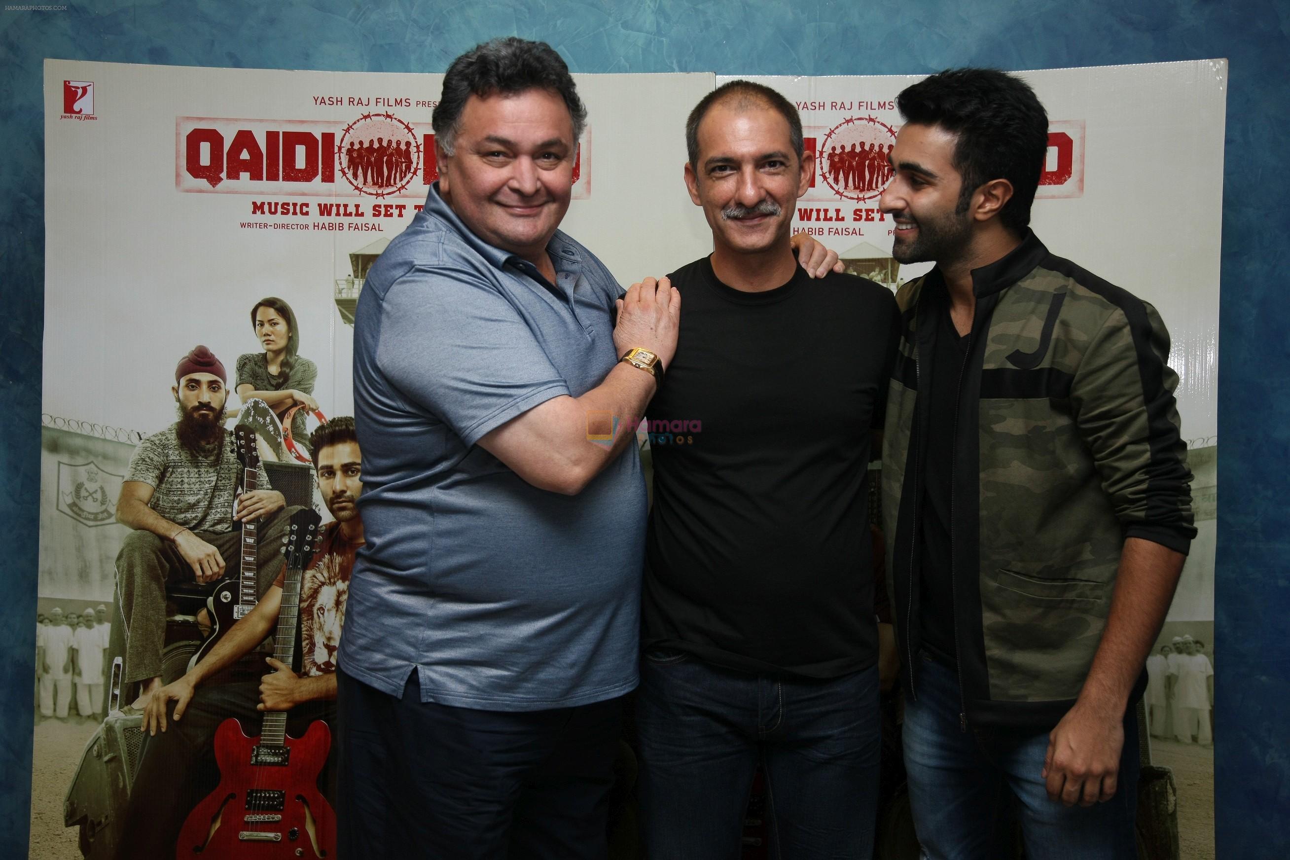 Aadar Jain, Rishi Kapoor At Film Qaidi Band Special Screening on 24th Aug 2017