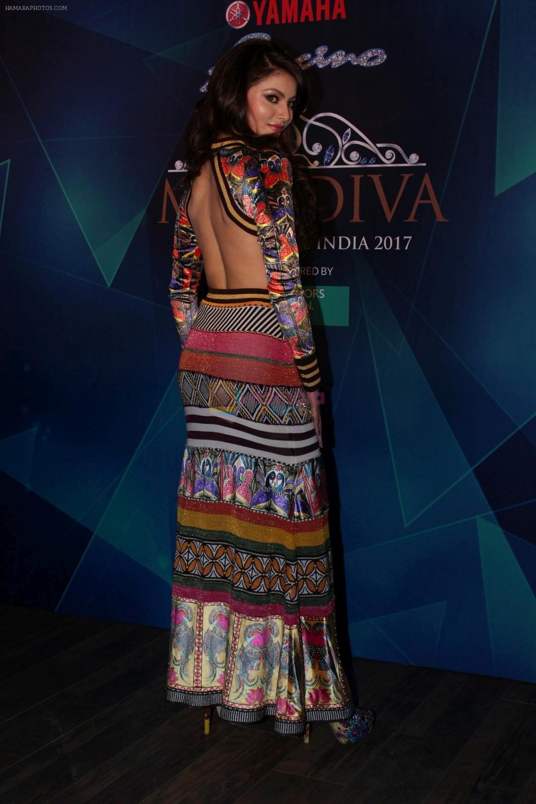 Urvashi Rautela at 1st Ever Bloggers Meet Of Yamaha Fascino Miss Diva Miss Universe India 2017 on 8th Sept 2017