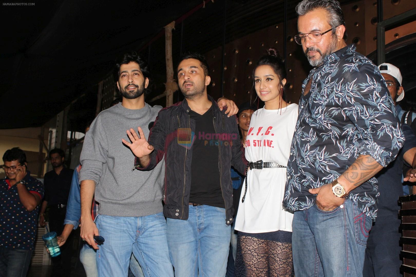 Ankur Bhatia, Shraddha Kapoor, Siddhanth Kapoor, Apoorva Lakhia at the promotion of film Haseena Parkar on 9th Sept 2017
