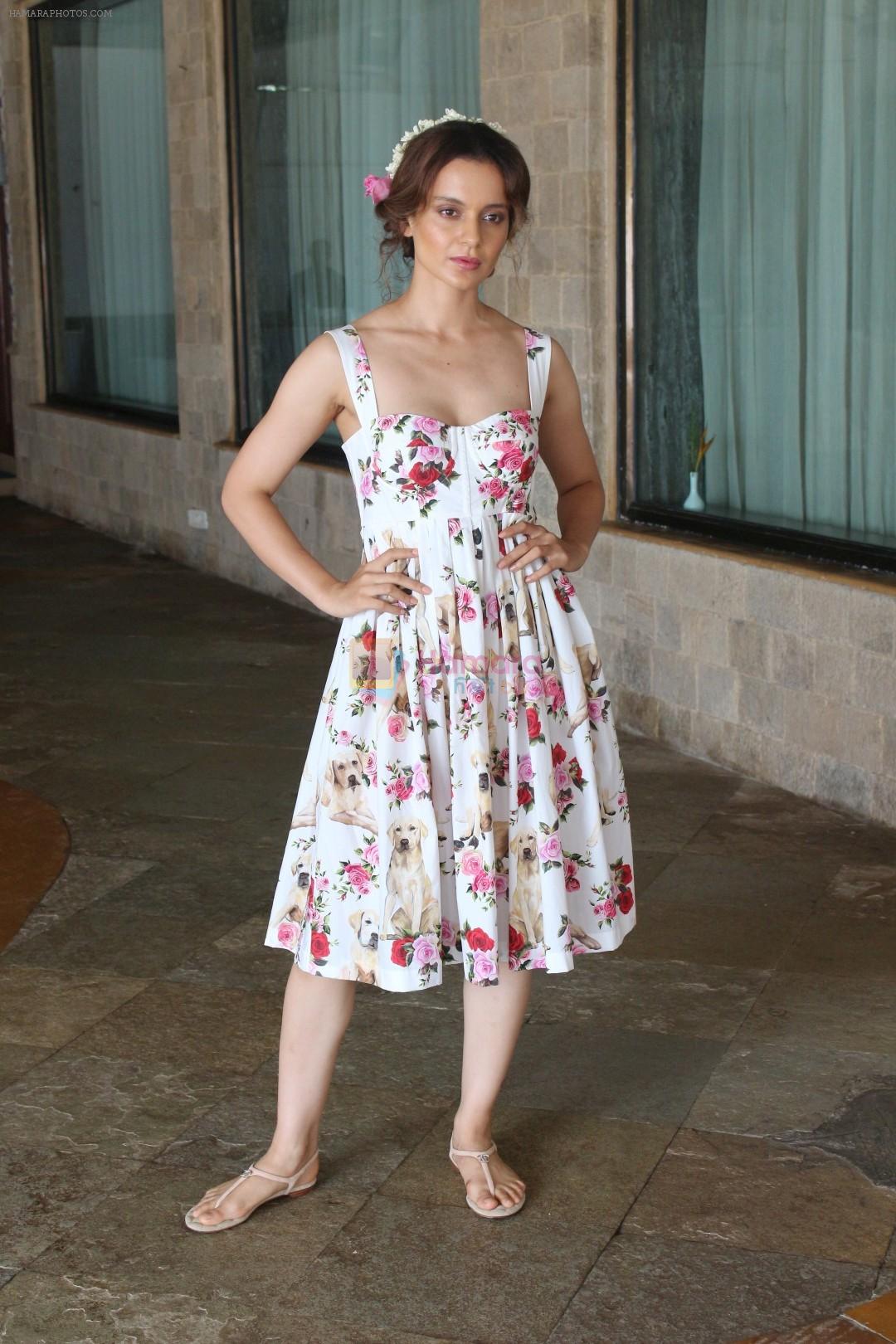 Kangana Ranaut Spotted During Promotional Interview For Film Simran on 9th Sept 2017