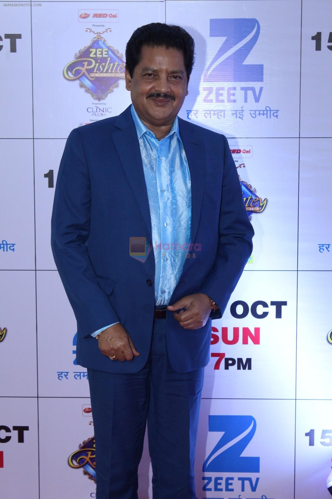 Udit Narayan at the Red Carpet Of The Grand Celebration Of Zee Rishtey Awards 2017 on 10th Sept 2017