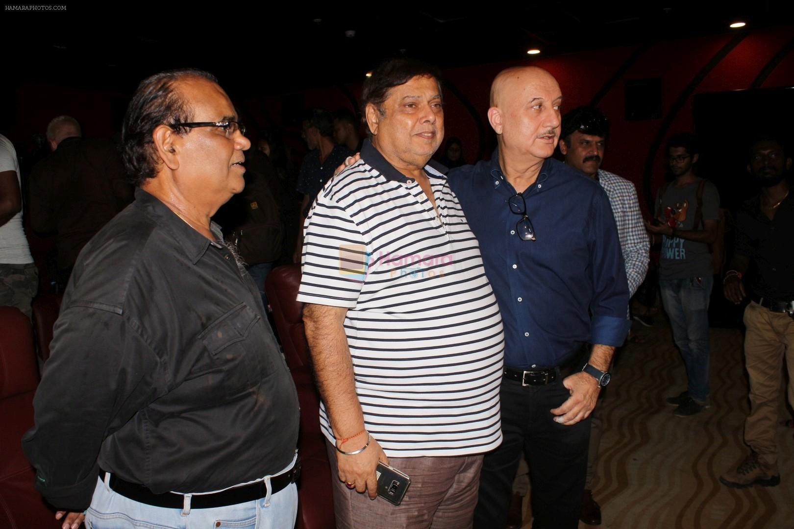 Anupam Kher, David Dhawan, Satish Kaushik at the Trailer Launch Of Film Ranchi Diaries on 12th Sept 2017