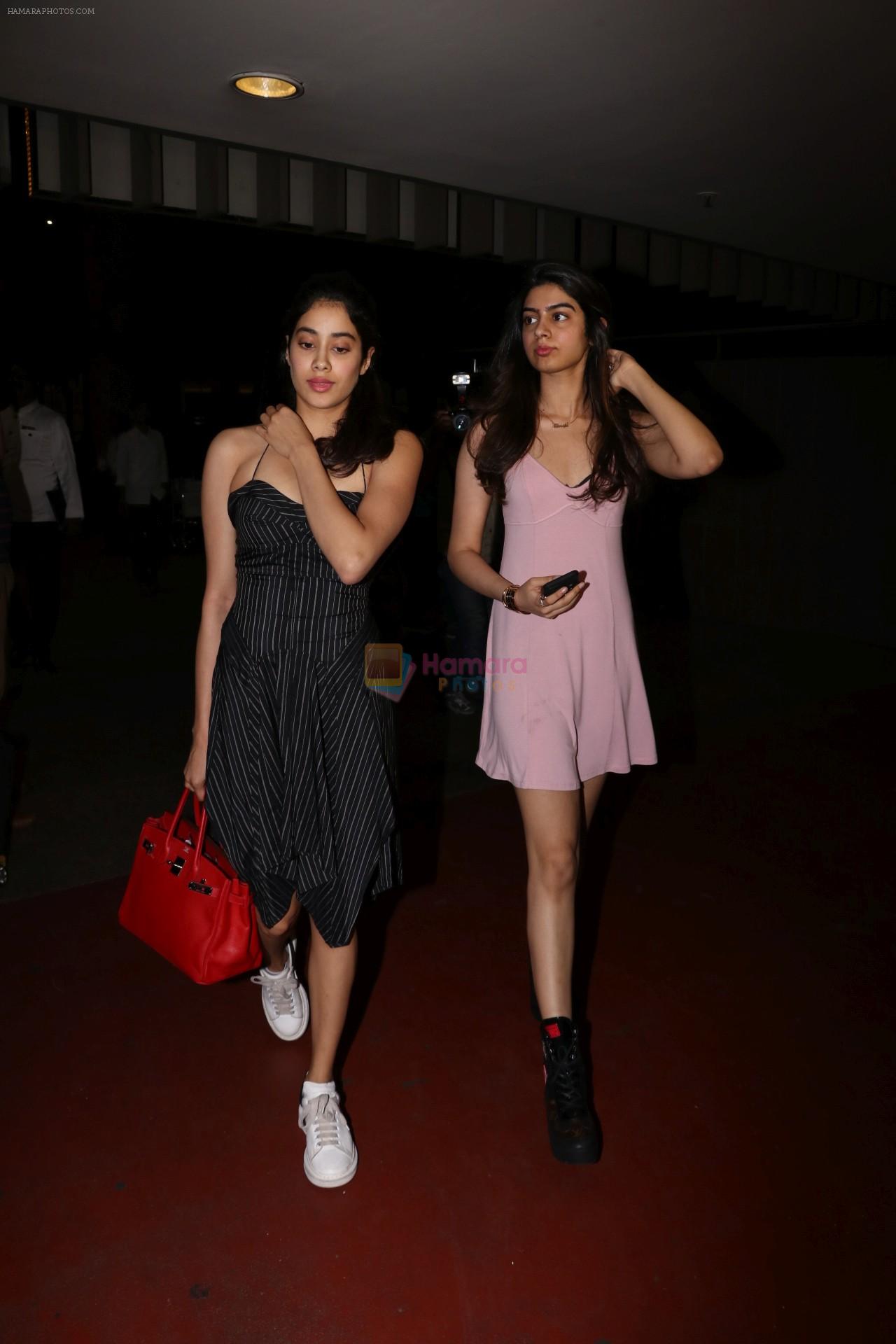 Jhanvi Kapoor, Khushi Kapoor spotted at airport on 18th Sept 2017
