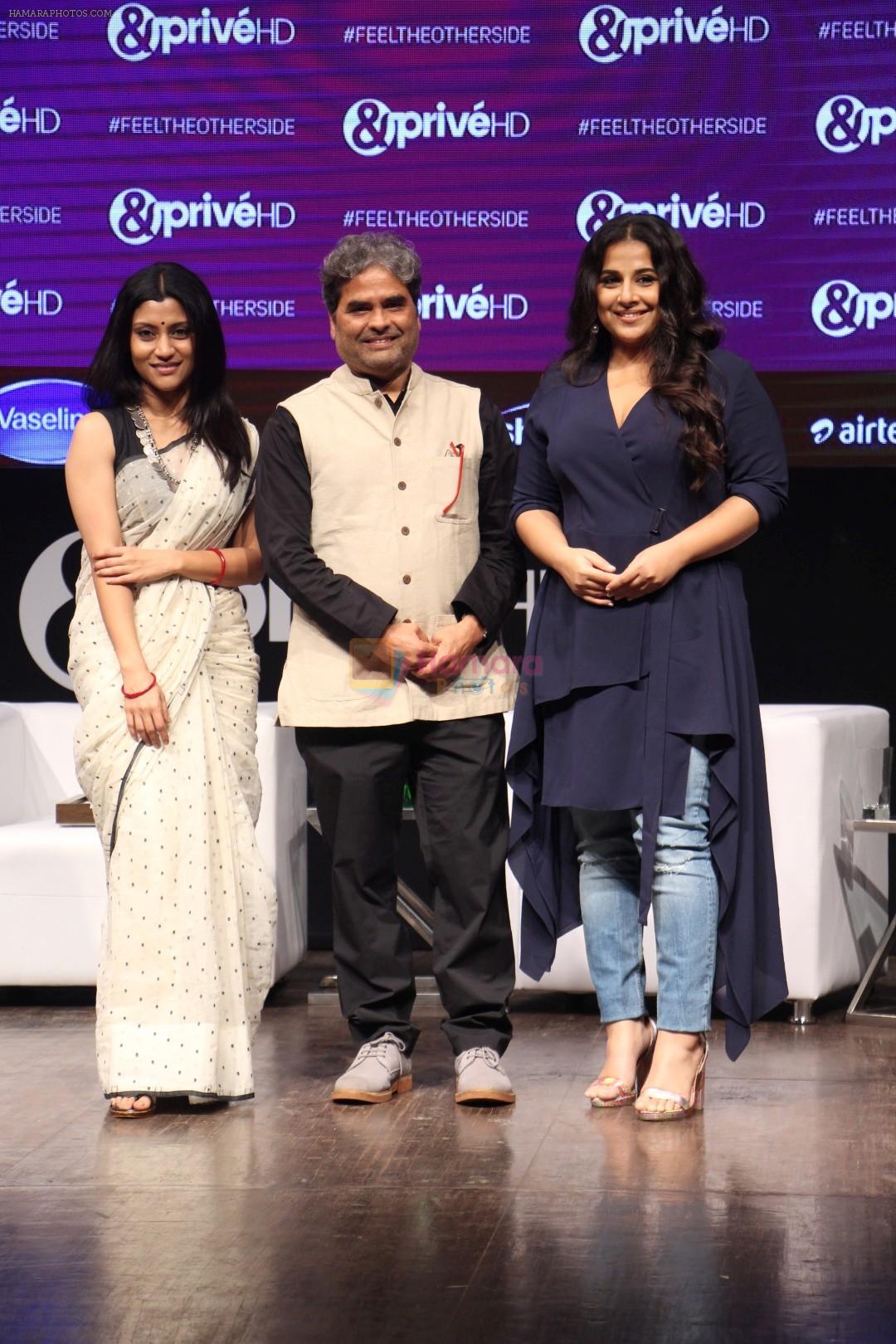Vidya Balan, Konkona Sen Sharma, Vishal Bharadwaj At Launch Of The New English Movie Channel & Prive Hd on 19th Sept 2017