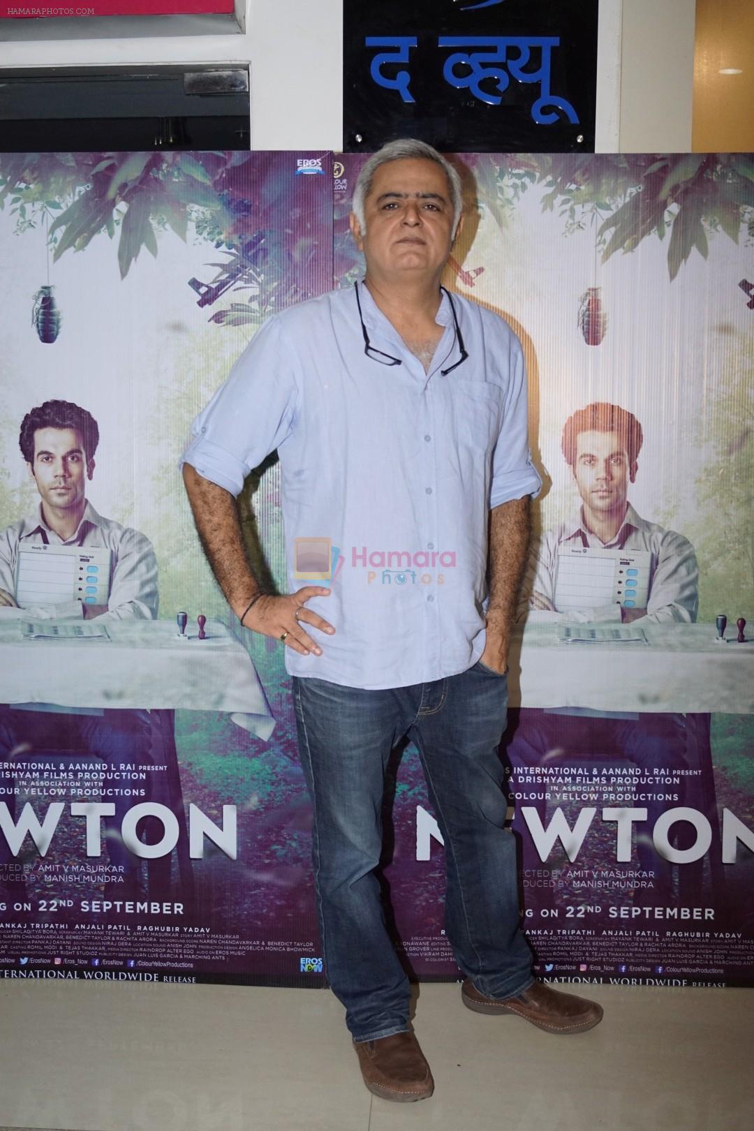 Hansal Mehta at the Special Screening Of Film Newton At The View on 21st Sept 2017