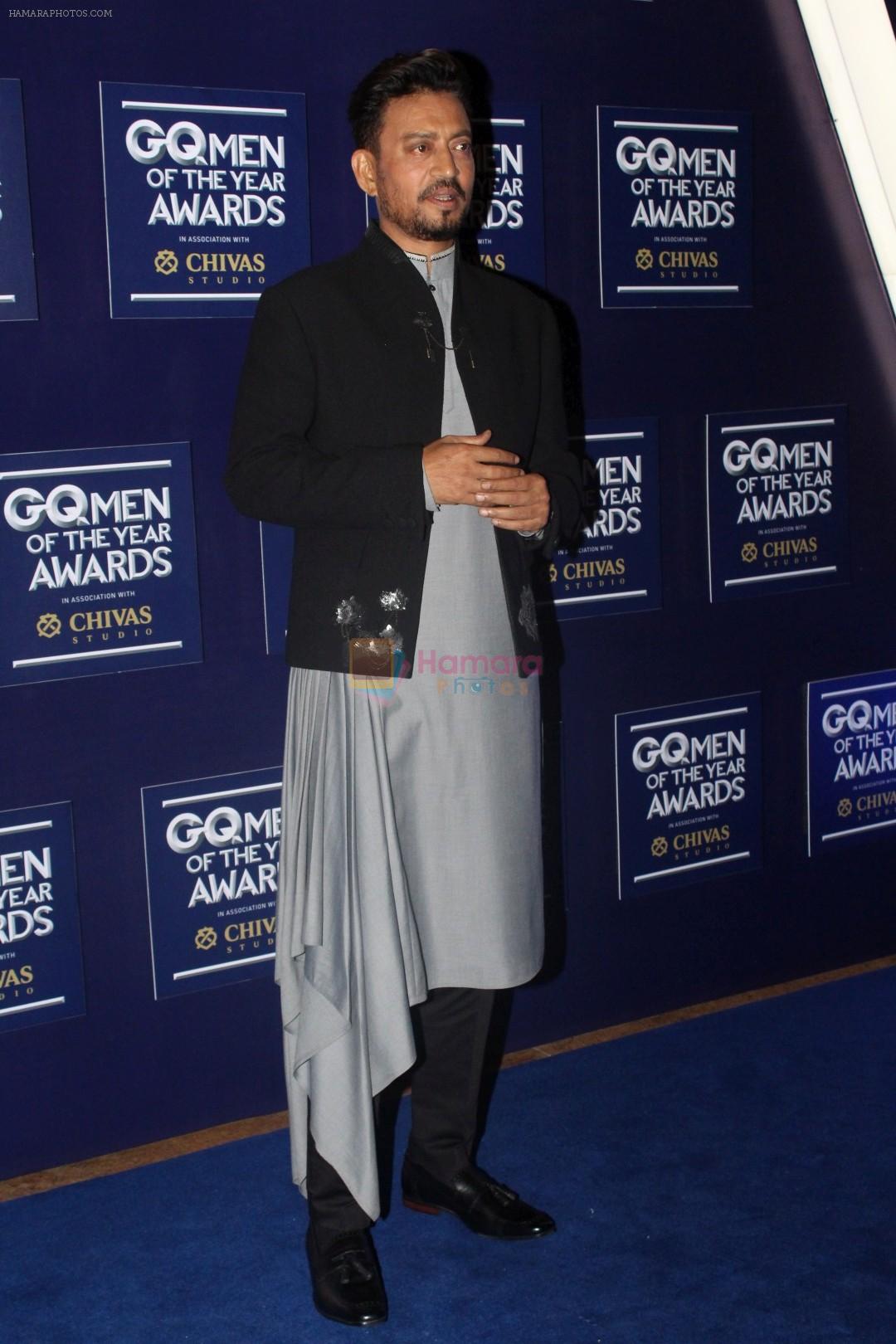 Irrfan Khan At Red Carpet Of GQ Men Of The Year Awards 2017 on 22nd Sept 2017
