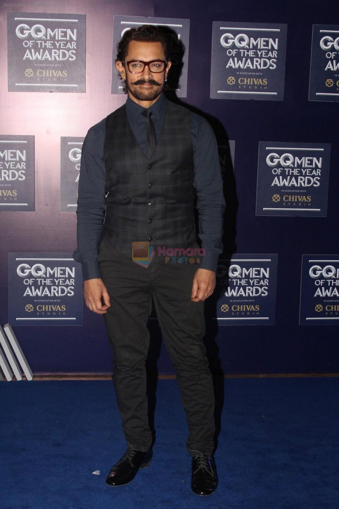 Aamir Khan At Red Carpet Of GQ Men Of The Year Awards 2017 on 22nd Sept 2017