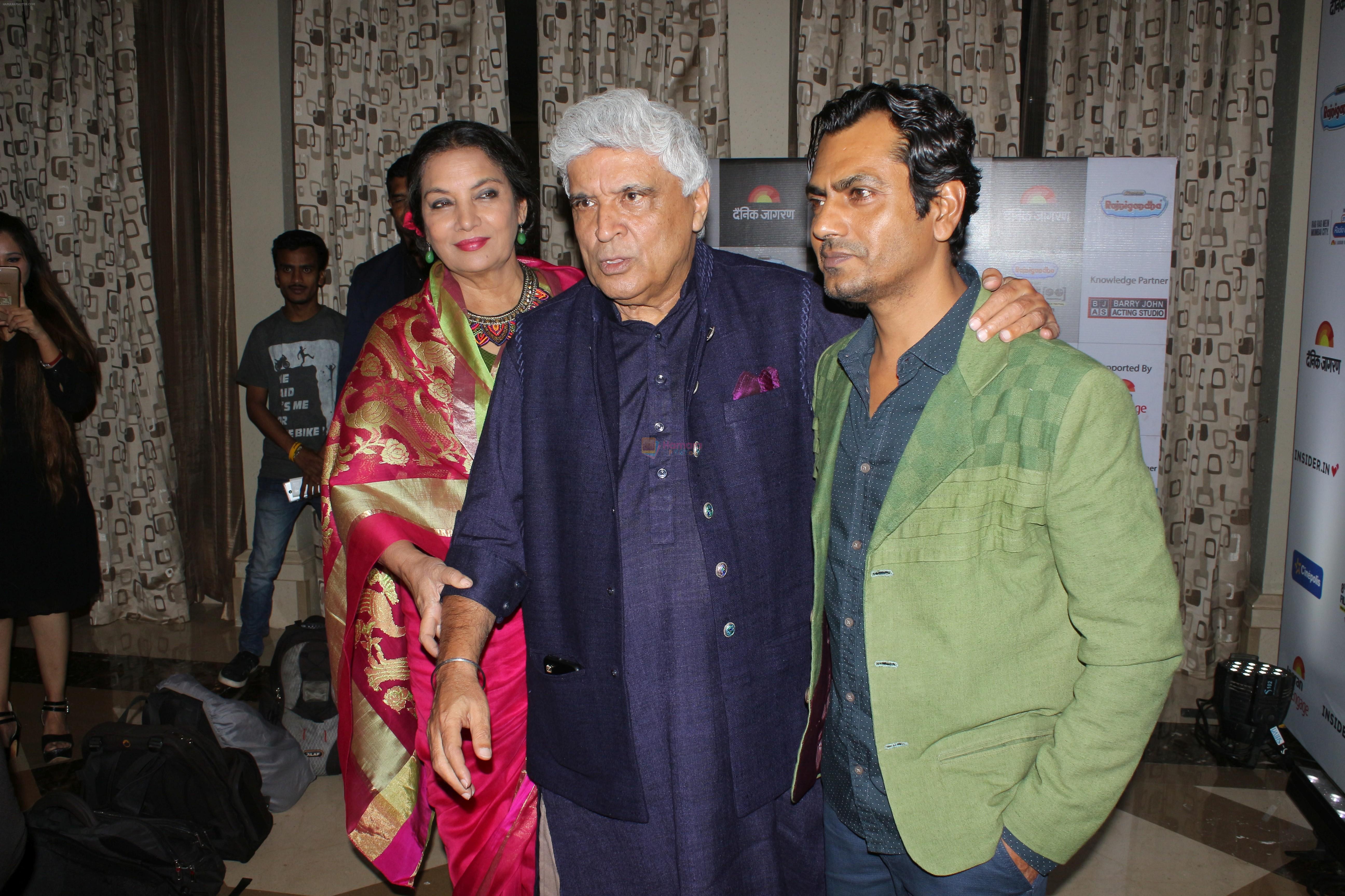 Shabana Azmi, Javed AKhtar, Nawazuddin Siddiqui At 8th Jagran Film Festival on 24th Sept 2017