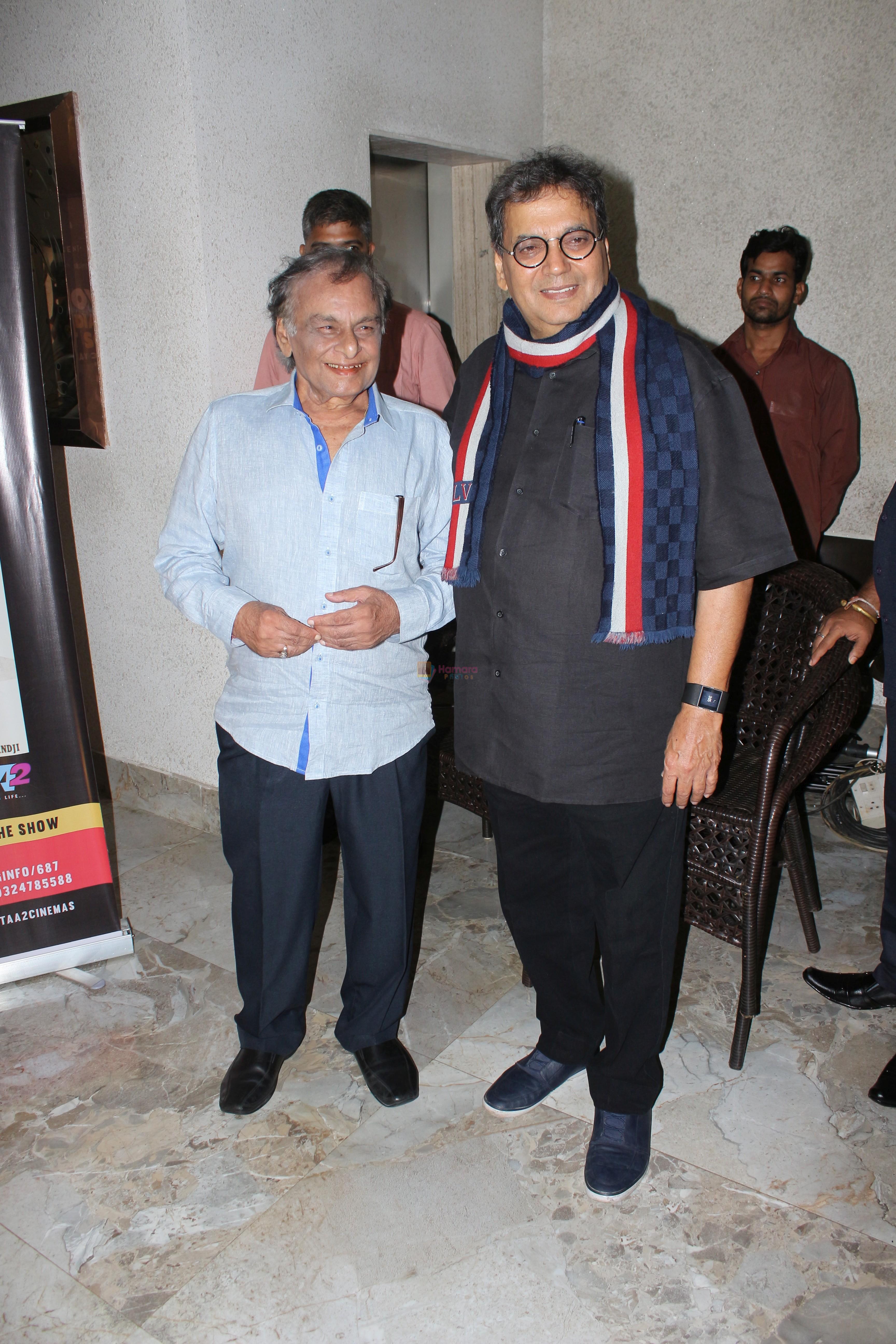 Anandji Virji Shah, Subhash Ghai At Repremier Of Subhash Ghai Film Kalicharan on 25th Sept 2017