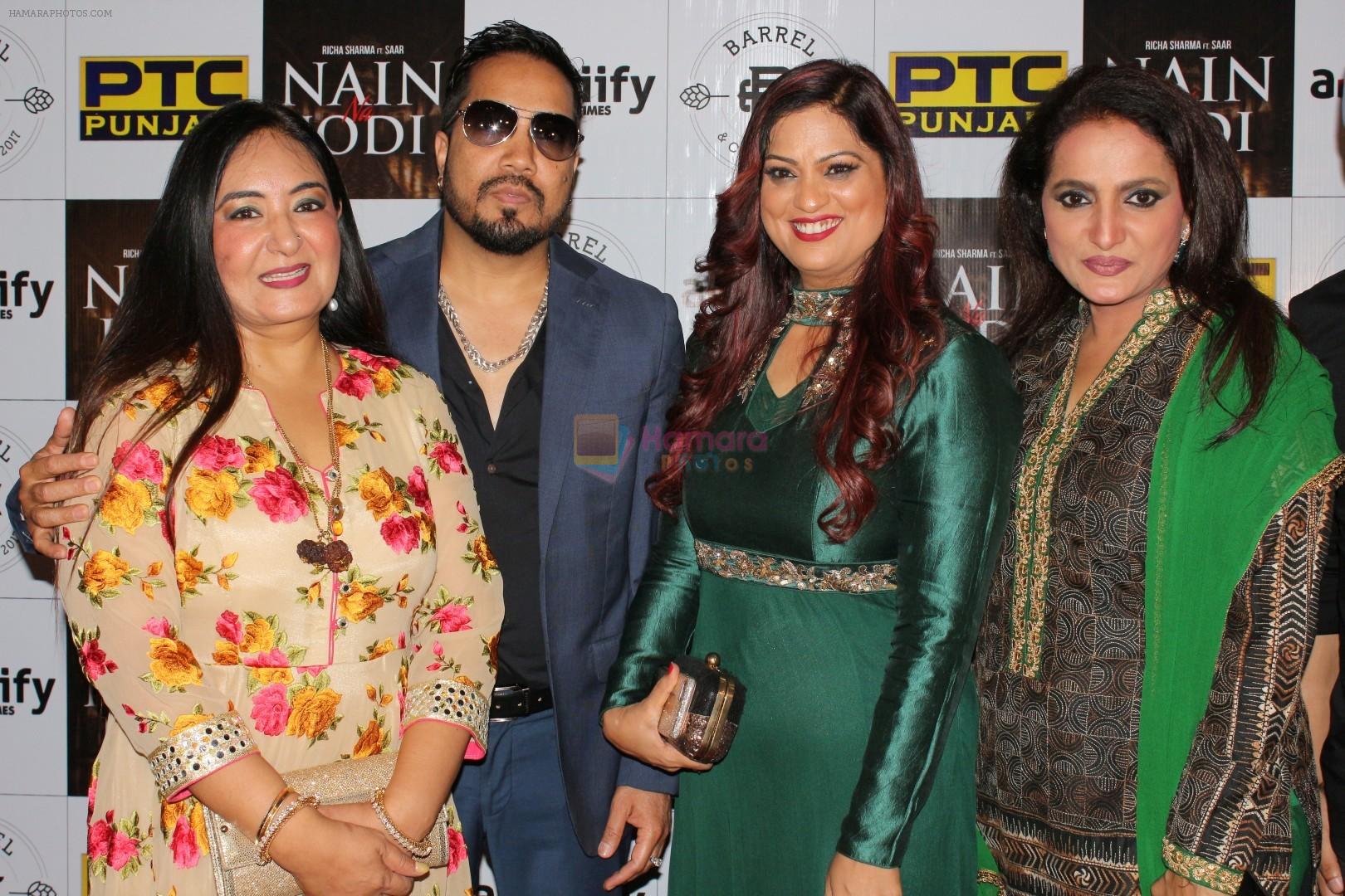 Jaspinder Narula, Mika Singh, Richa Sharma, Durga Jasraj at the Music Launch Of Nain Na Jodi on 25th Sept 2017
