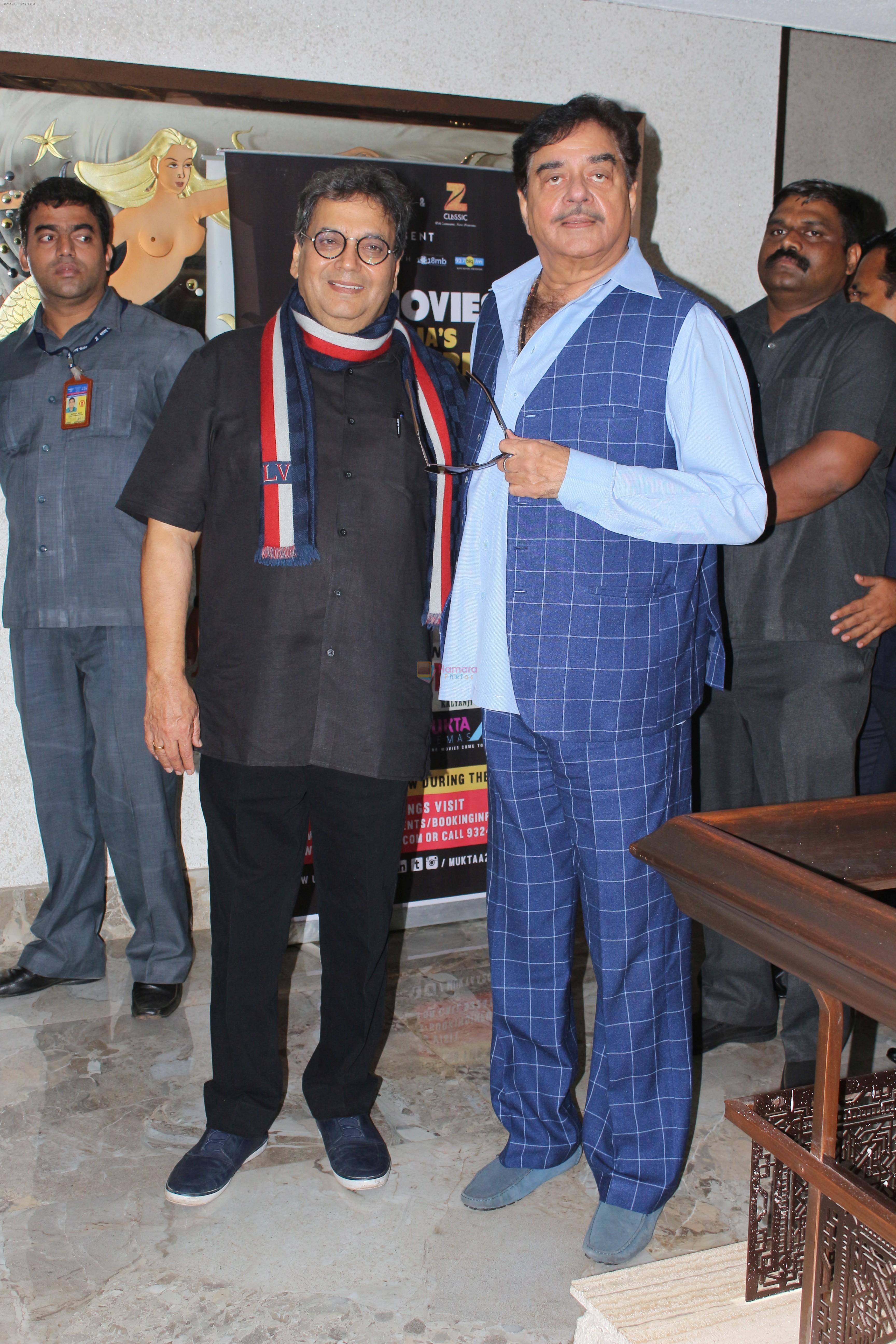Shatrughan Sinha, Subhash Ghai At Repremier Of Subhash Ghai Film Kalicharan on 25th Sept 2017