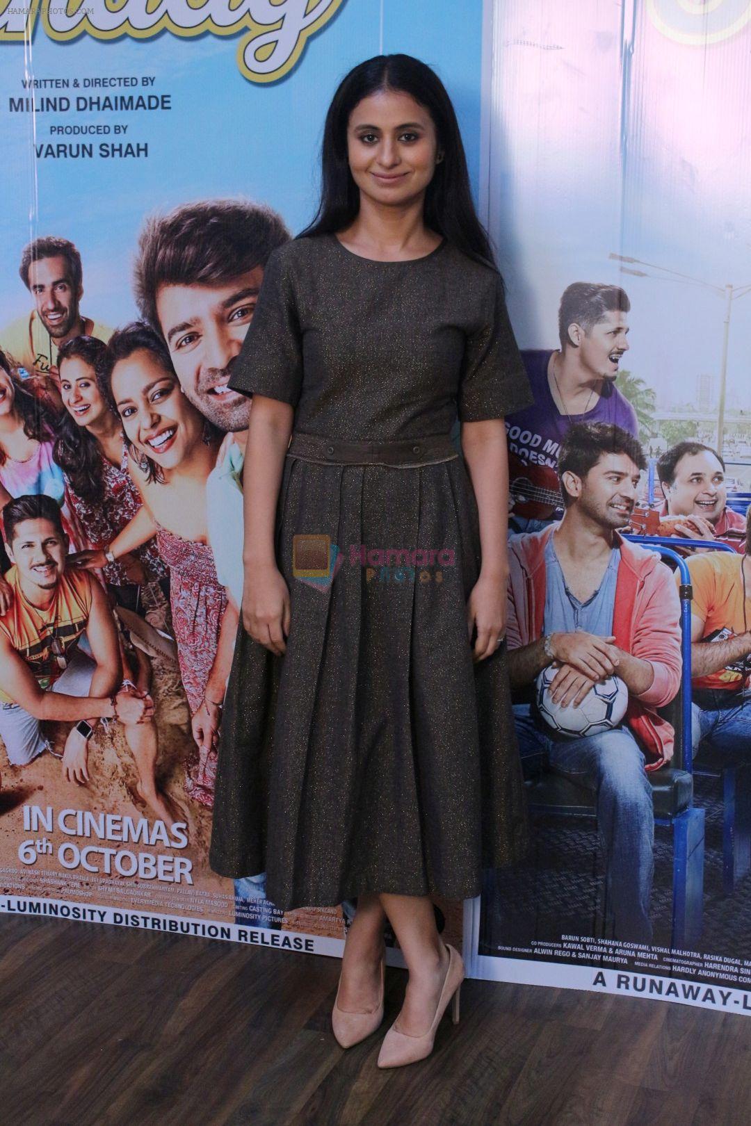 Rasika Dugal at the promotion of Film Tu Hai Mera Sunday on 27th Sept 2017