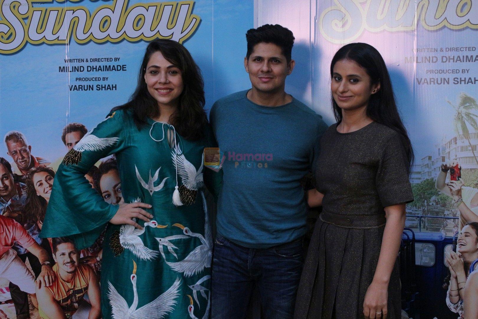 Pallavi Batra, Vishal Malhotra, Rasika Dugal at the promotion of Film Tu Hai Mera Sunday on 27th Sept 2017