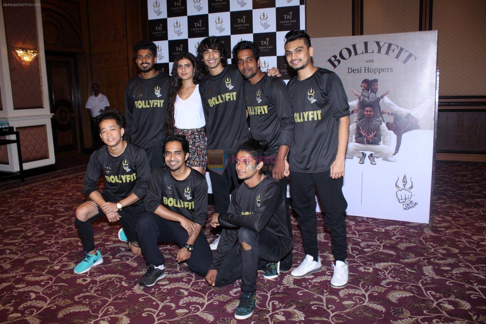 Shantanu Maheshwari & Desi Hoppers at the Launch Of Bollyfit on 3rd Oct 2017