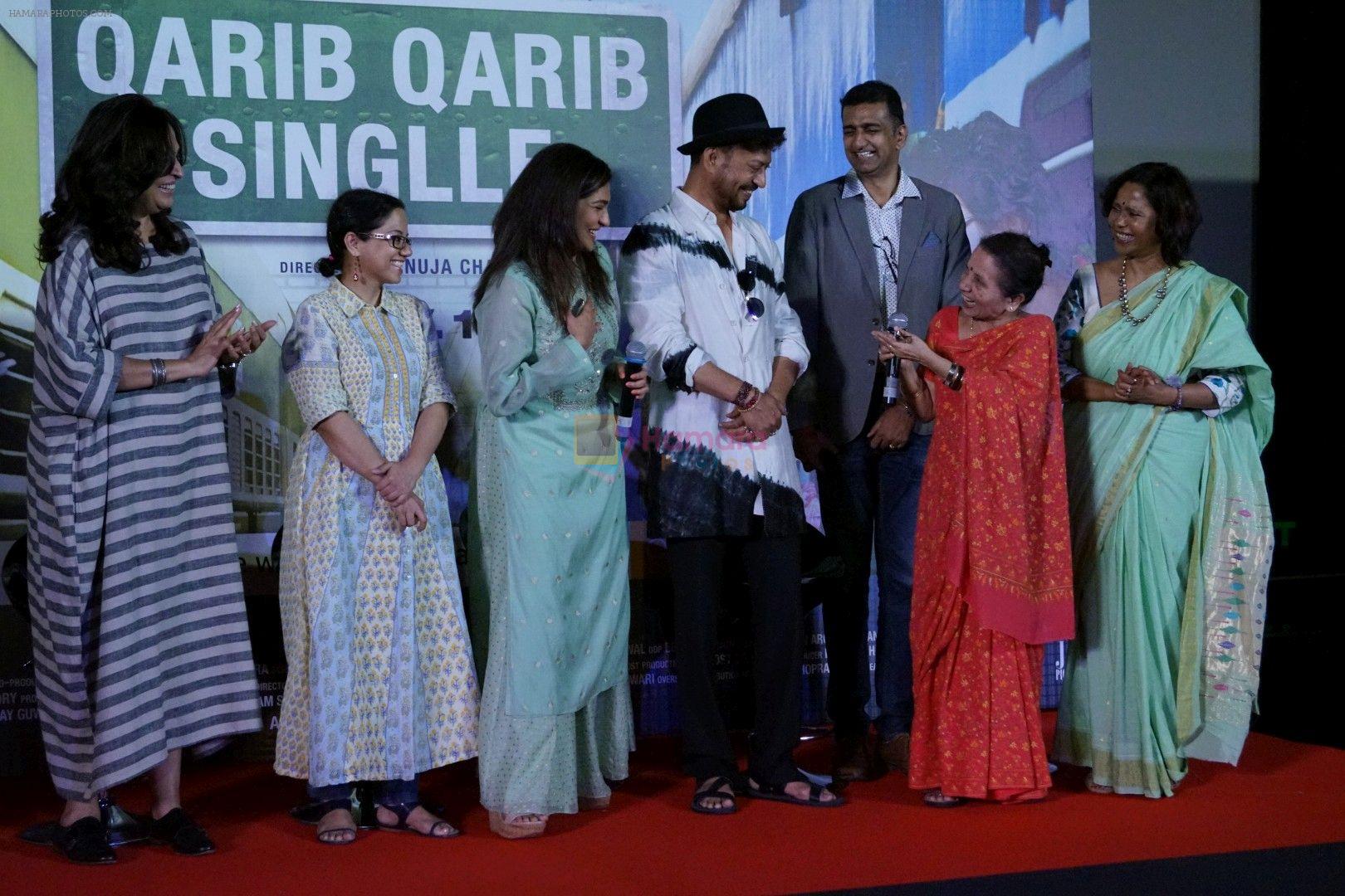 Irrfan Khan & Parvathy At Trailer Launch Of Film Qarib Qarib Singlle on 6th Oct 2017