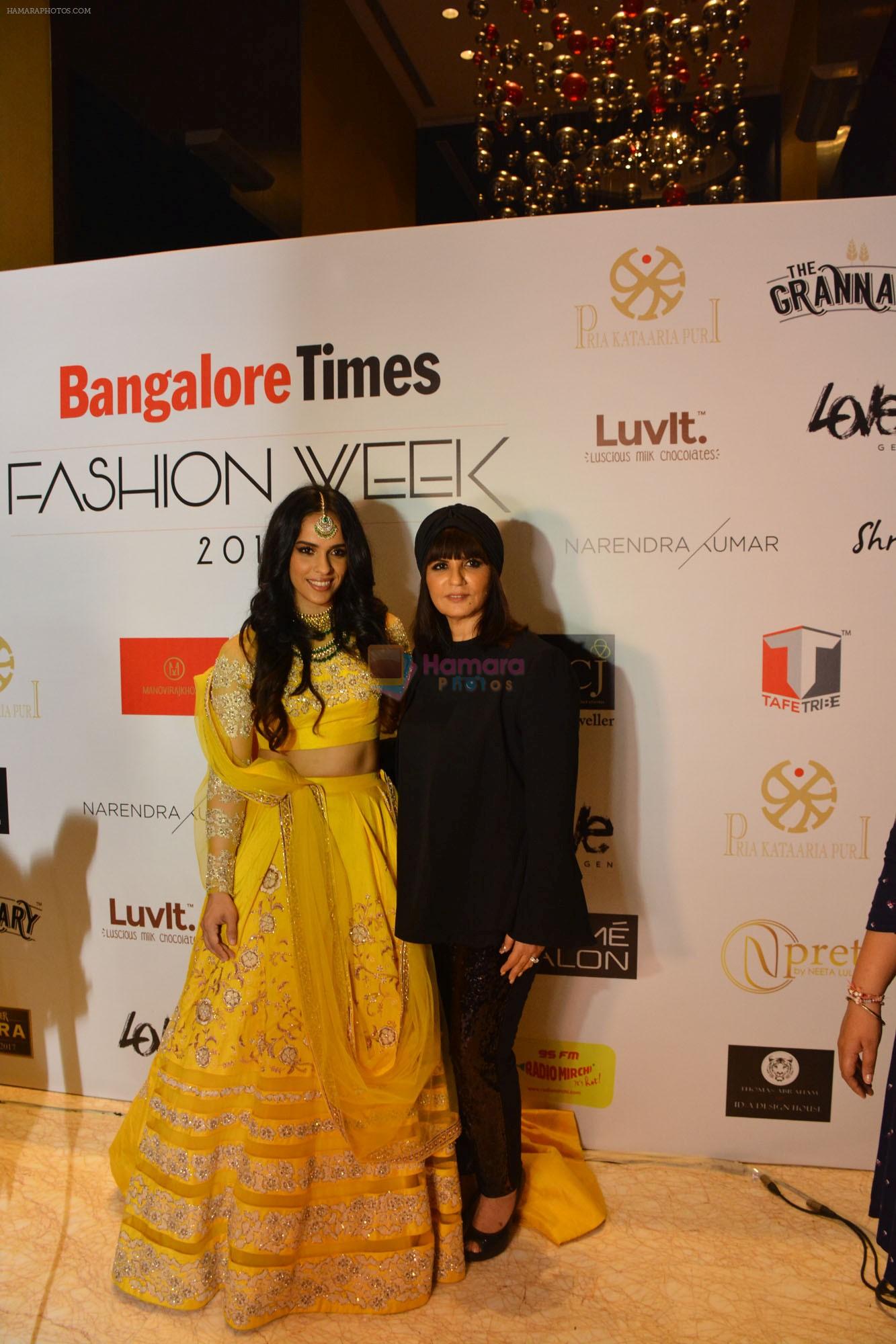 Saina Nehwal & Neeta Lulla at Bangalore Times Fashion Week at JW Marriott on 08th Oct 2017_2