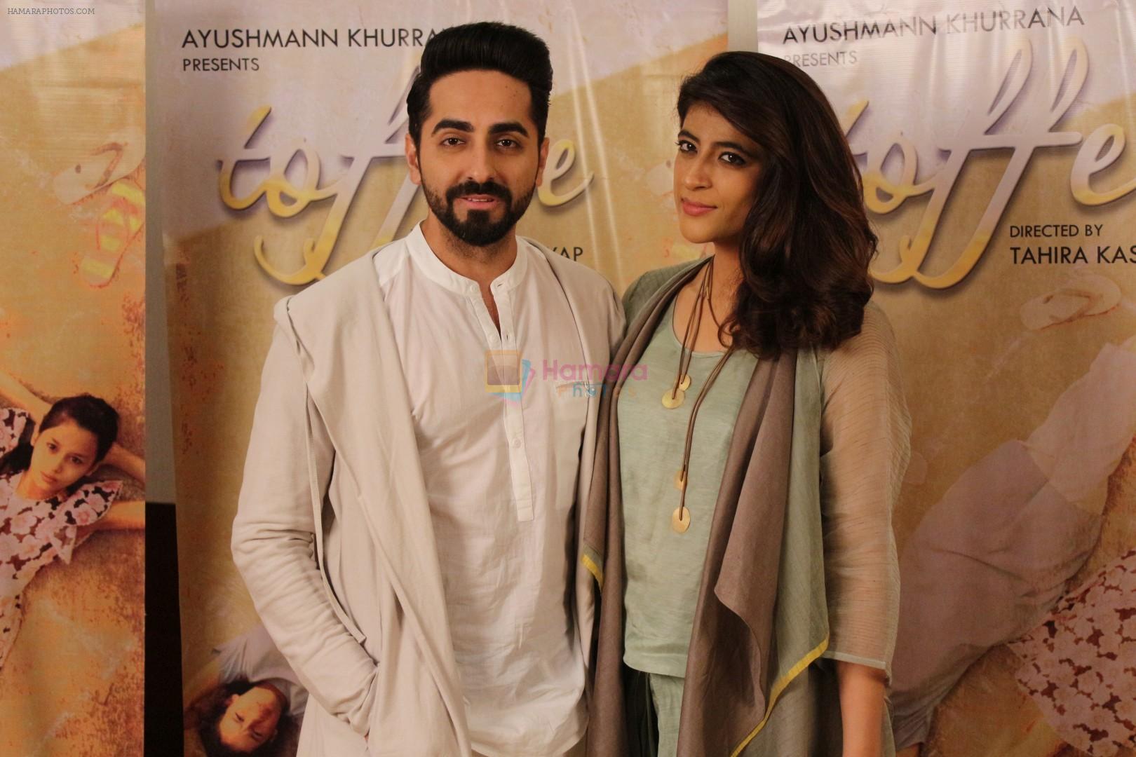 Ayushmann Khurrana,Tahira Kashyap at the promotion of Film Toffee on 12th Oct 2017