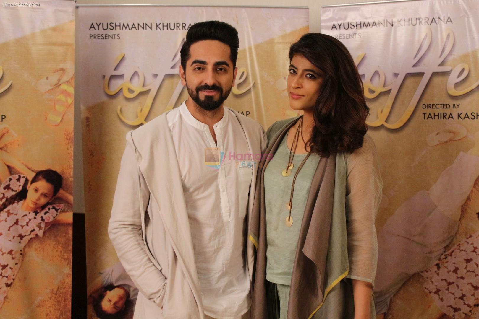Ayushmann Khurrana,Tahira Kashyap at the promotion of Film Toffee on 12th Oct 2017