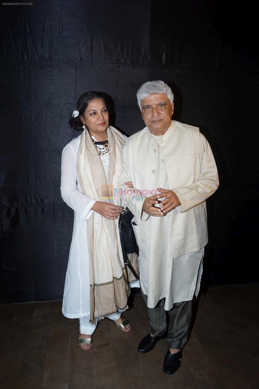 Shabana Azmi, Javed Akhtar at the Special Screening Of Film Secret Superstar on 16th Oct 2017