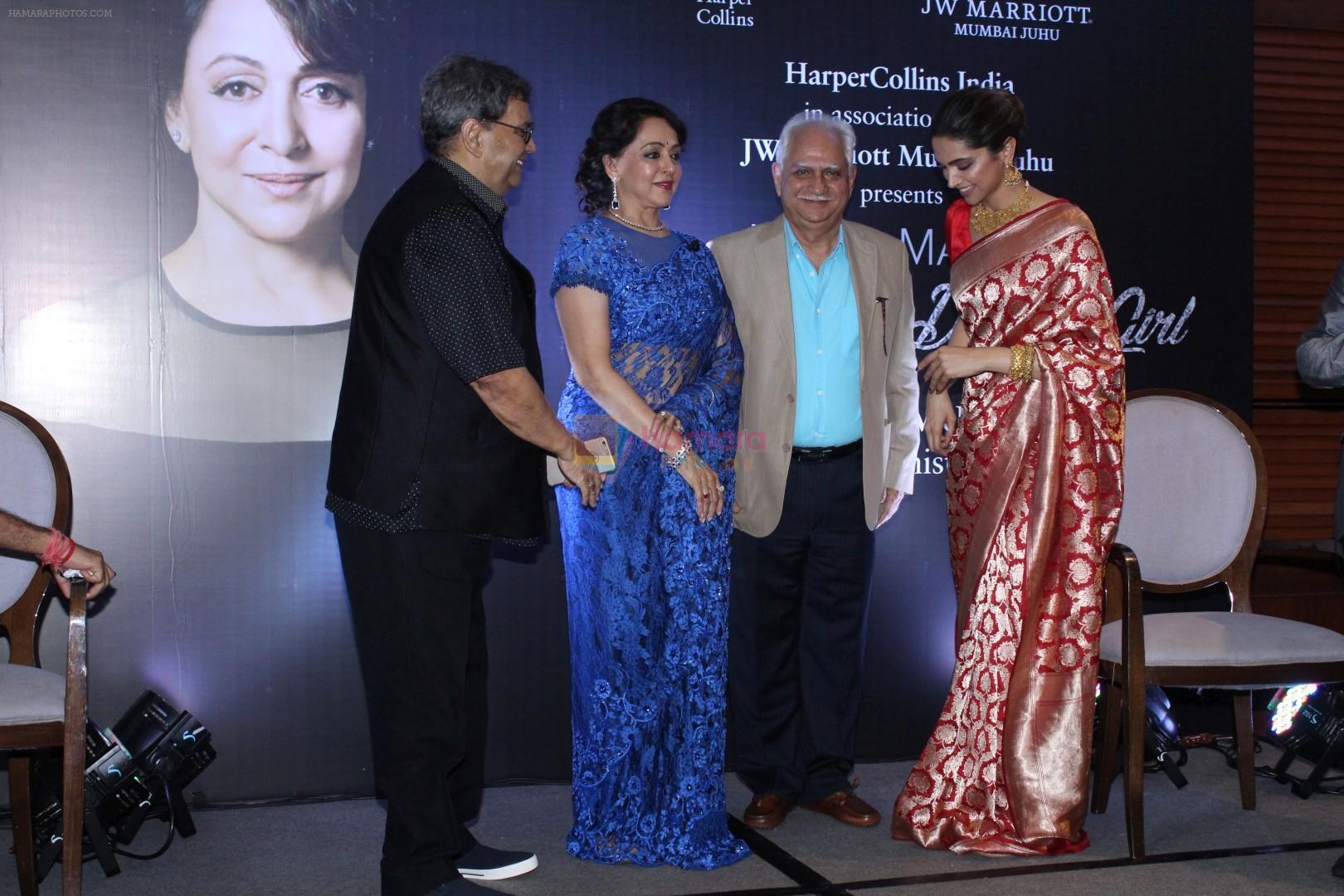 Subhash Ghai, Ramesh Sippy, Deepika Padukone At Launch Of Hema Malini Biography Beyond The Dream Girl on 16th Oct 2017
