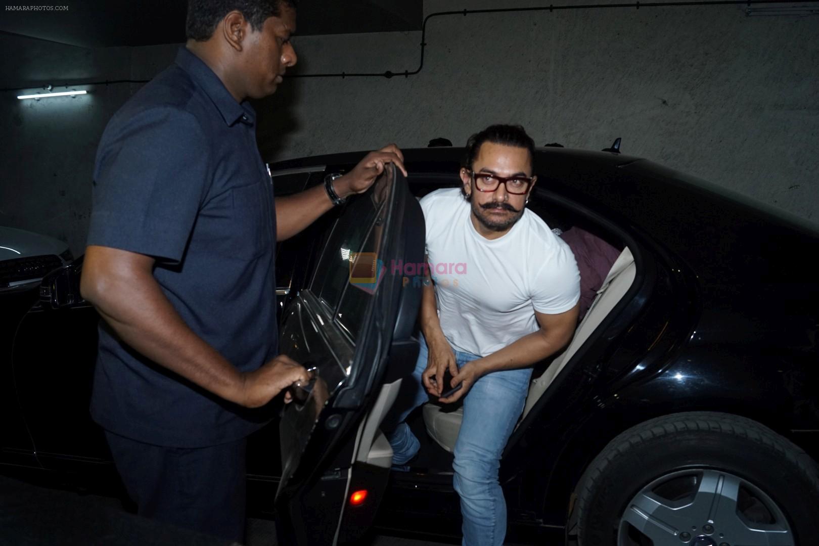 Aamir Khan at the Special Screening Of Film Secret Superstar on 16th Oct 2017