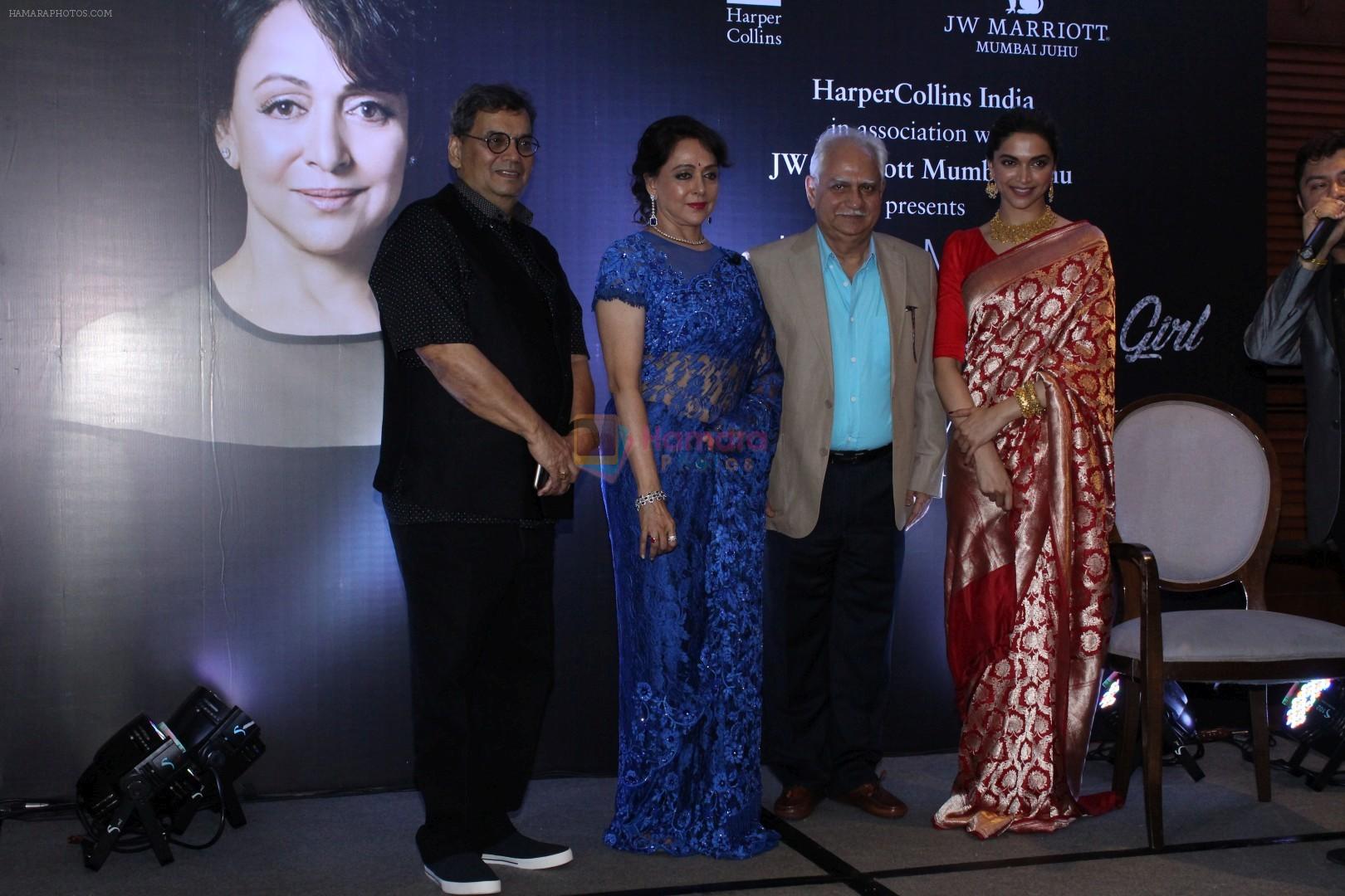 Subhash Ghai, Ramesh Sippy, Deepika Padukone At Launch Of Hema Malini Biography Beyond The Dream Girl on 16th Oct 2017