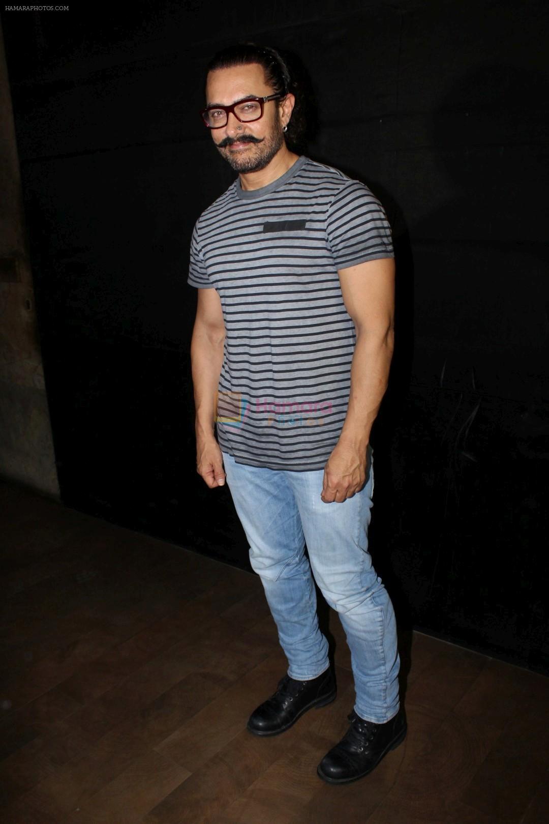 Aamir Khan at the special screening of film secret superstar on 17th Oct 2017