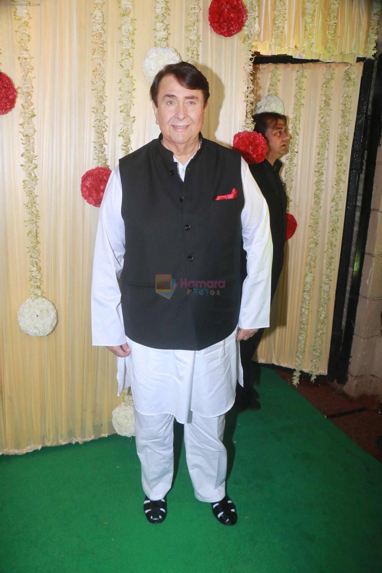 Randhir Kapoor Attend Ekta Kapoor's Diwali Party on 18th Oct 2017