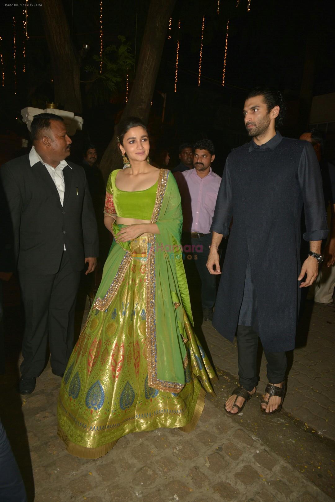 Alia Bhatt at Anil Kapoor's Diwali party in juhu home on 20th Oct 2017