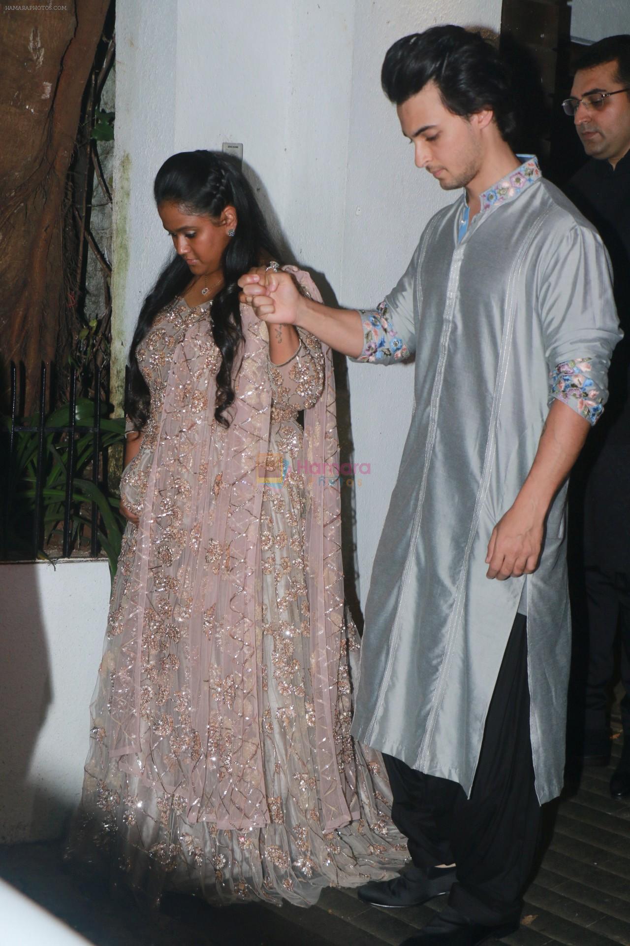 Arpita Khan at Aamir Khan's Diwali party on 20th Oct 2017