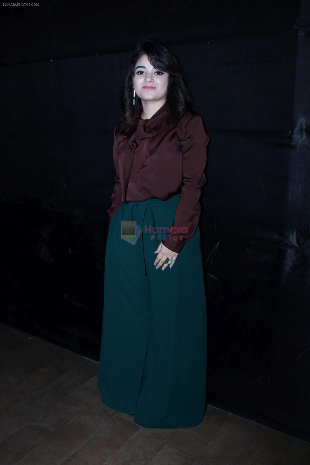 Zaira Wasim at the Special Screening Of Secret SuperStar on 20th Oct 2017