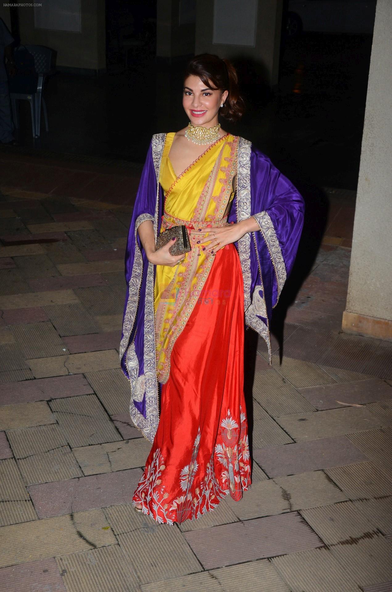 Jacqueline Fernandez at Sanjay Dutt's Diwali party on 20th Oct 2017
