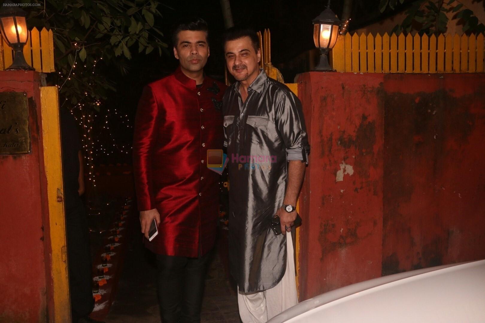 Karan Johar, Sanjay Kapoor at Shabana Azmi's Grand Diwali Bash on 20th Oct 2017