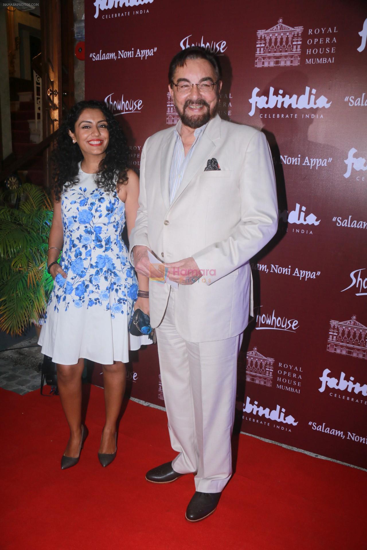 Kabir Bedi, Parveen Dusanj at the Special preview of Salaam Noni Appa based on Twinkle Khanna's novel at Royal Opera House in mumbai on 28th Oct 2017