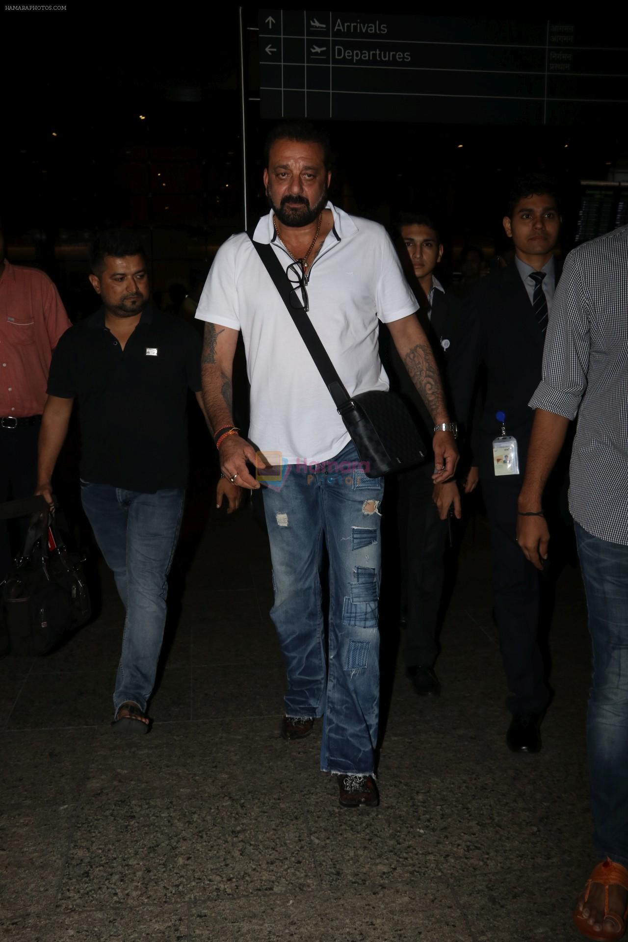 Sanjay Dutt Spotted At Airport on 30th Oct 2017
