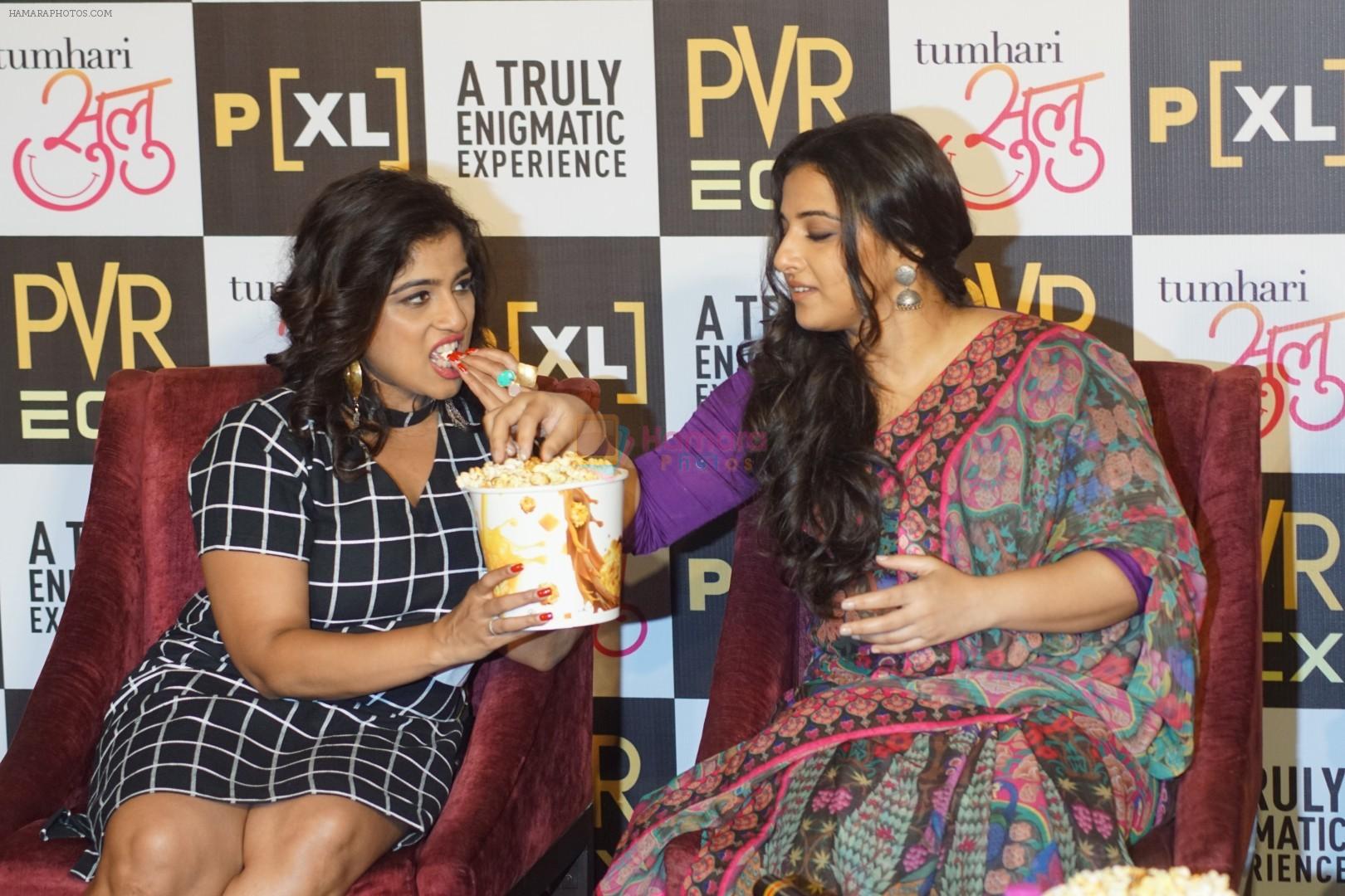 Vidya Balan, RJ Malishka promote Movie Tumhari Sulu on 3rd Nov 2017