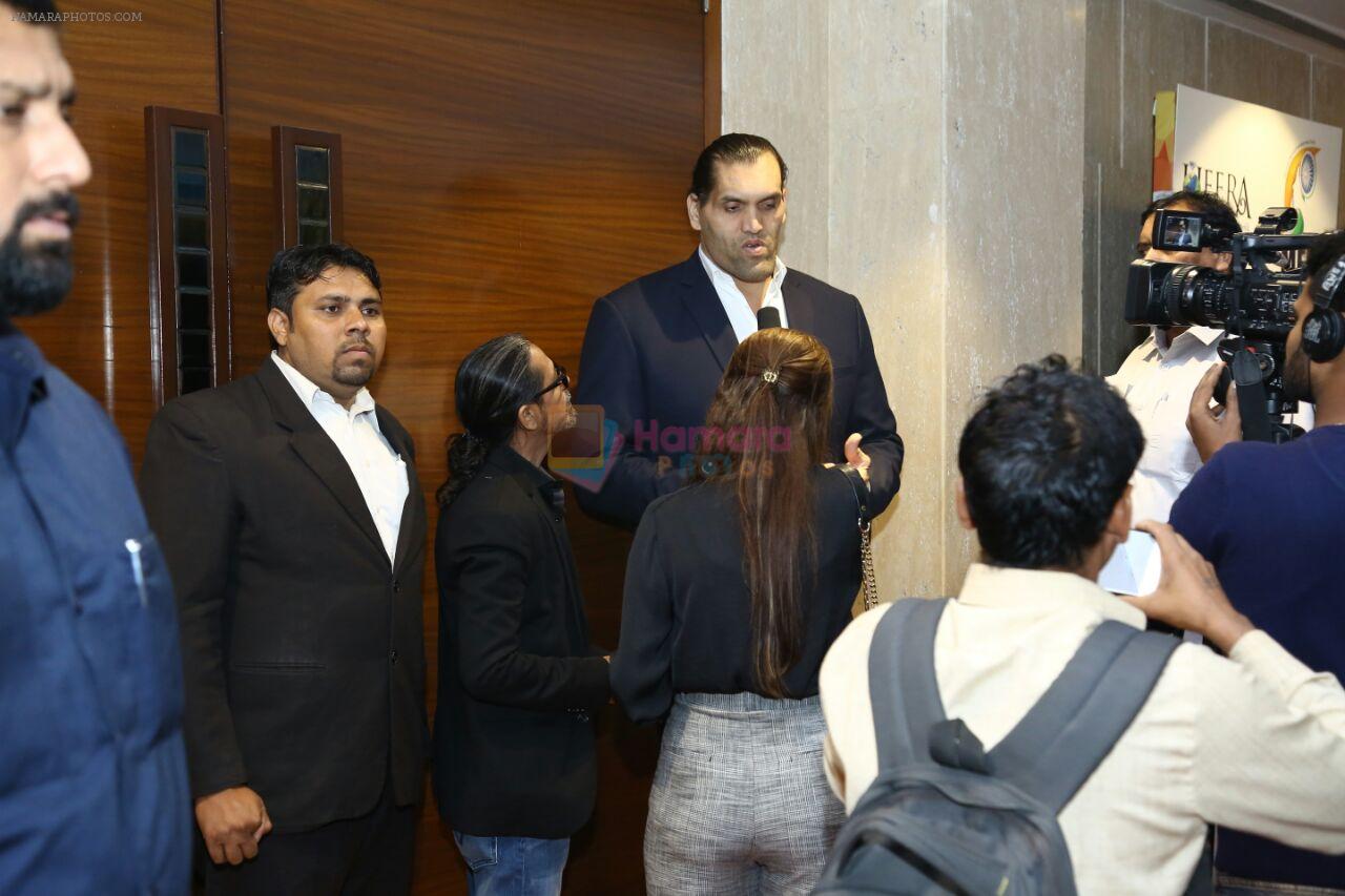 The Great Khali at NAAZ Celebration of Women achievers of India, Delhi on 12th Nov 2017