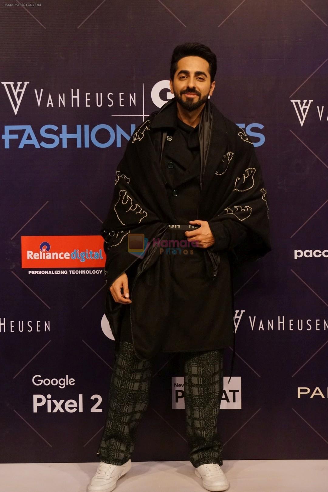 Ayushmann Khurrana at Van Heusen and GQ Fashion Nights 2017 on 11th Nov 2017