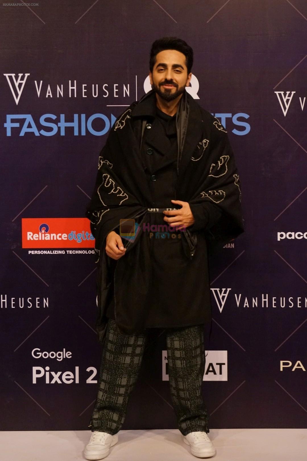 Ayushmann Khurrana at Van Heusen and GQ Fashion Nights 2017 on 11th Nov 2017