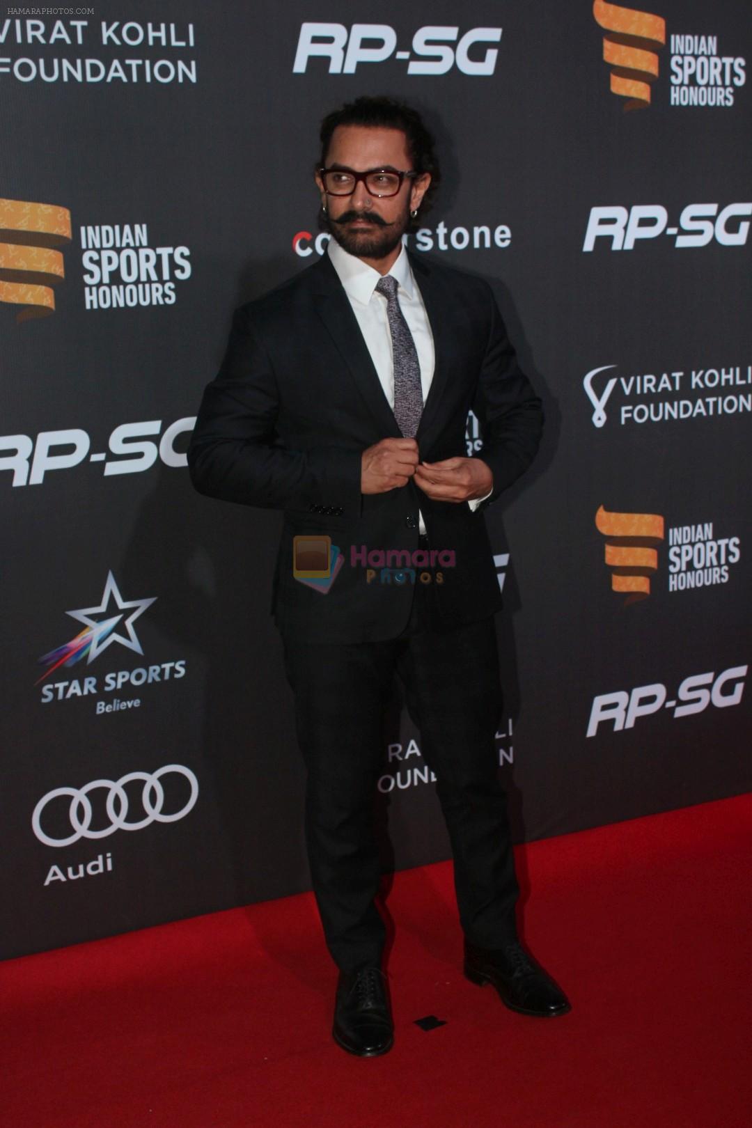 Aamir Khan at Indian Sports Honour Award 2017 on 11th Nov 2017