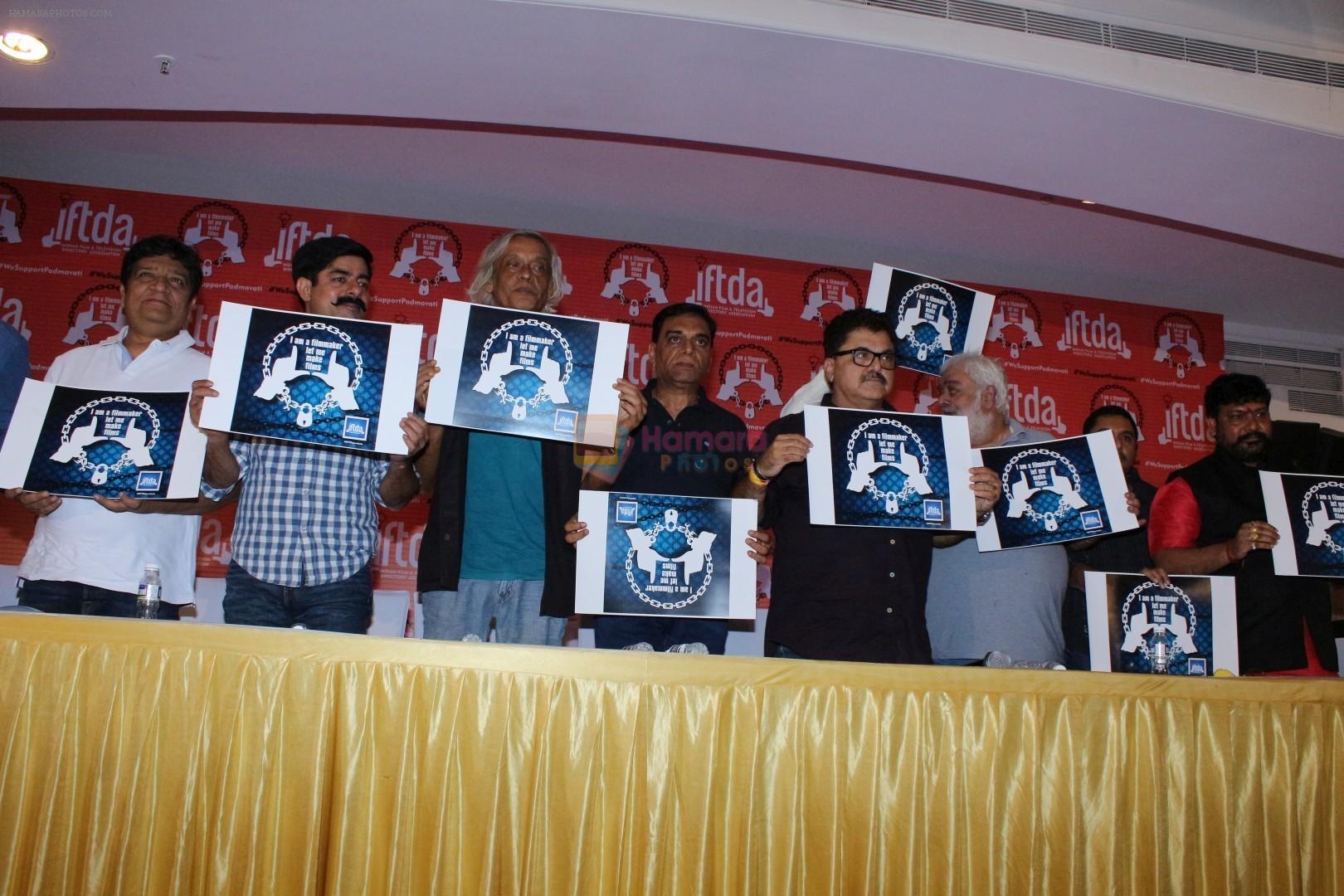 Sushant Singh, Sudhir Mishra, Vikram Gokhale, Ashok Pandit with IFTDA Association Members Came Together To Express Solidarity Towards Sanjay Leela Bhansali on 13th Nov 2017